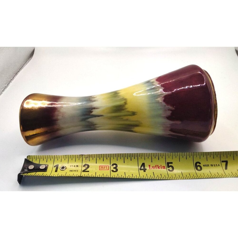 Scheurich West German Mid Century Modern Drip Glaze Ceramic Pitcher Vase - Picture 11 of 11